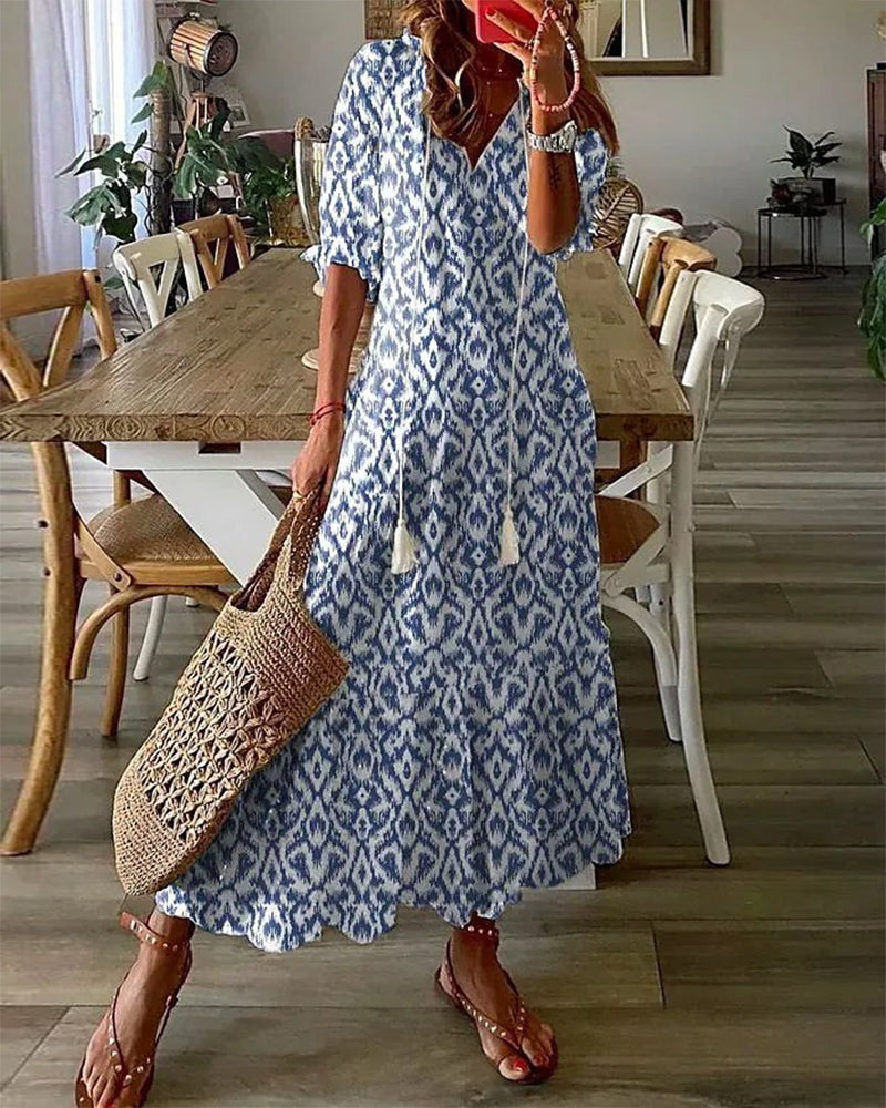 Sarah Boho Tummy Coverage Dress