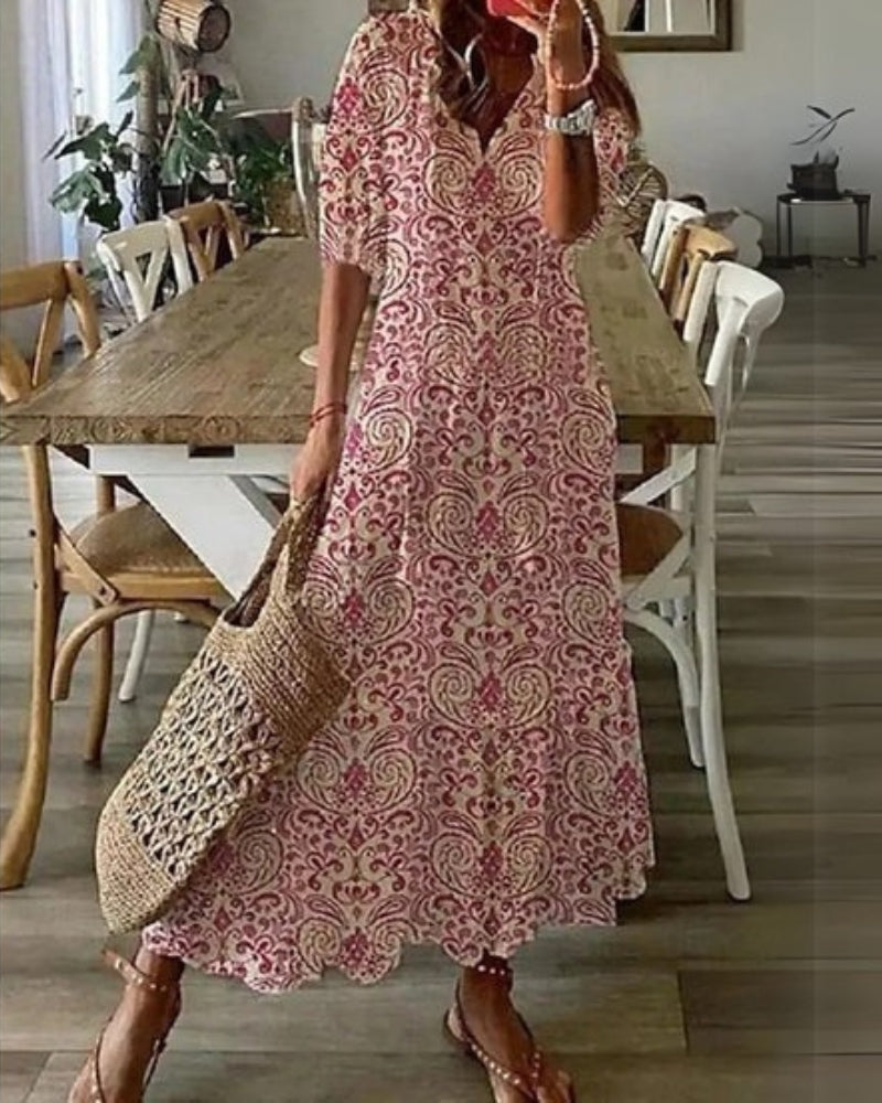 Sarah Boho Tummy Coverage Dress