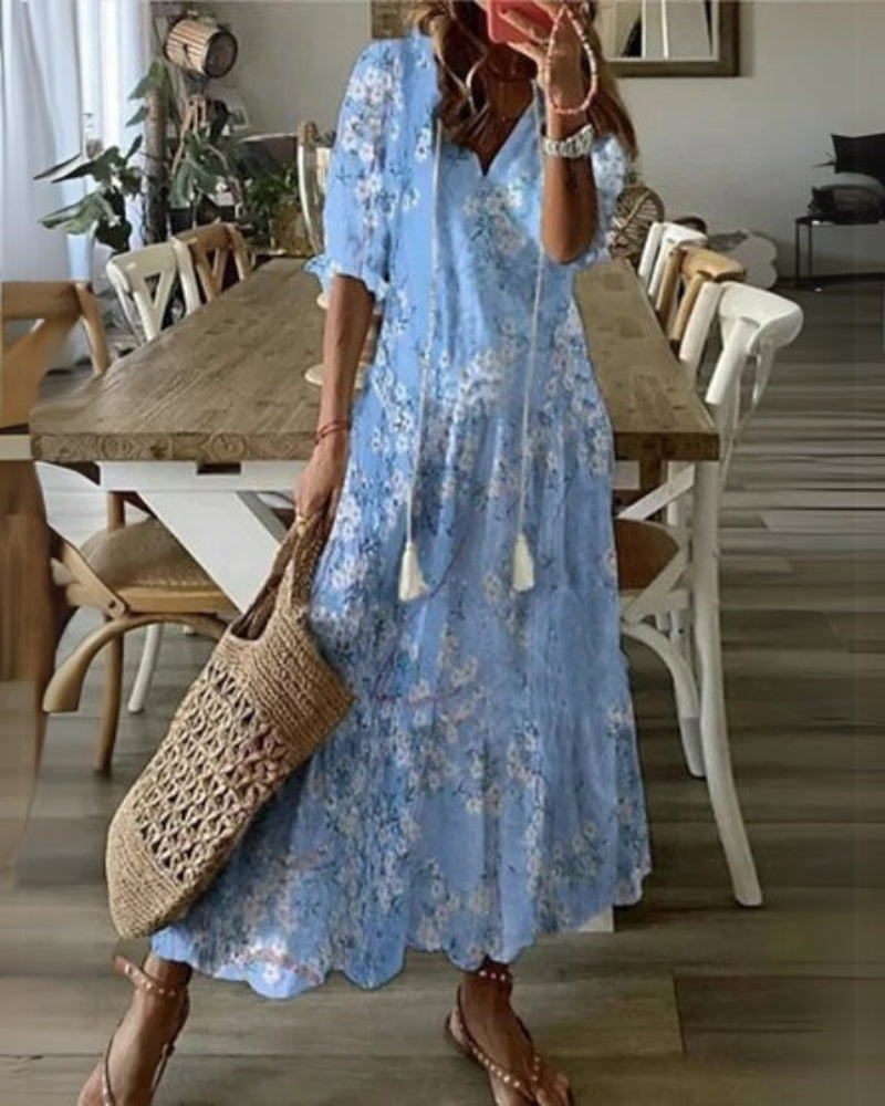 Sarah Boho Tummy Coverage Dress